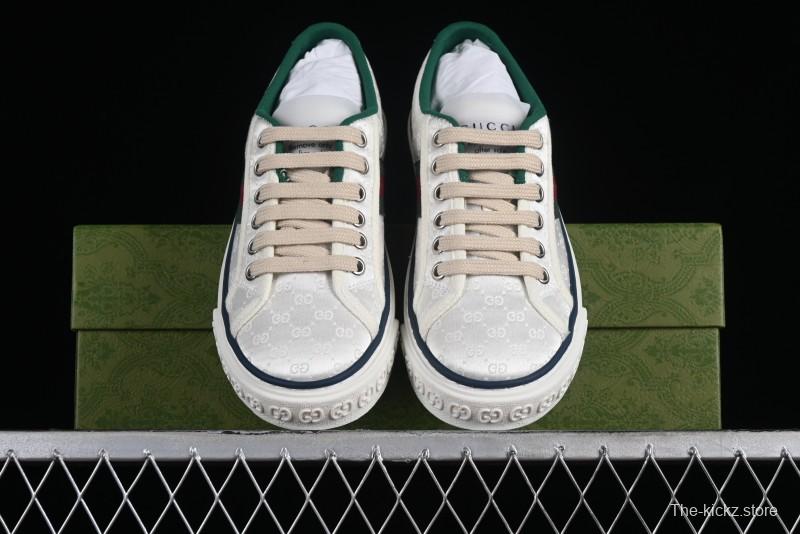 Gucci Tennis 1977 Print Sneaker Retro Casual Sports Canvas Shoes - 02JPO9064