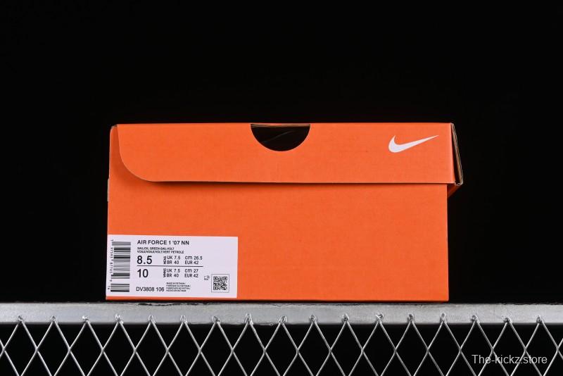 Nike Air Force 1 '07 Low Casual Sneakers in White Green - DV3808-106