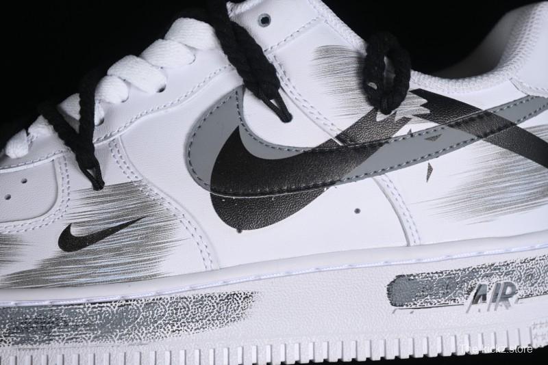 Nike Air Force 1 '07 Low Custom Anime Theme Spray Paint Swoosh Casual Sneakers - ZH0316-011