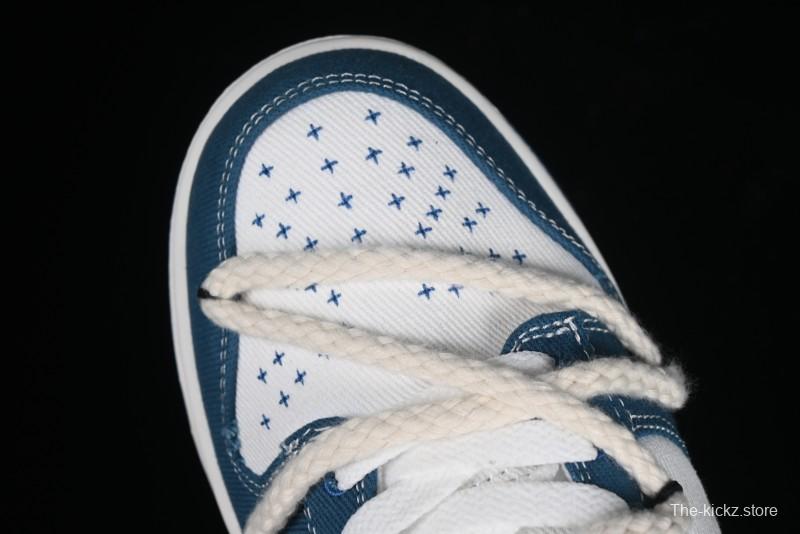 Nike Dunk Low Retro High Street Style Sashiko Stitch Hemp Rope Deconstructed SB Lace-Up Low-Top Casual Sneakers - DV0834-101