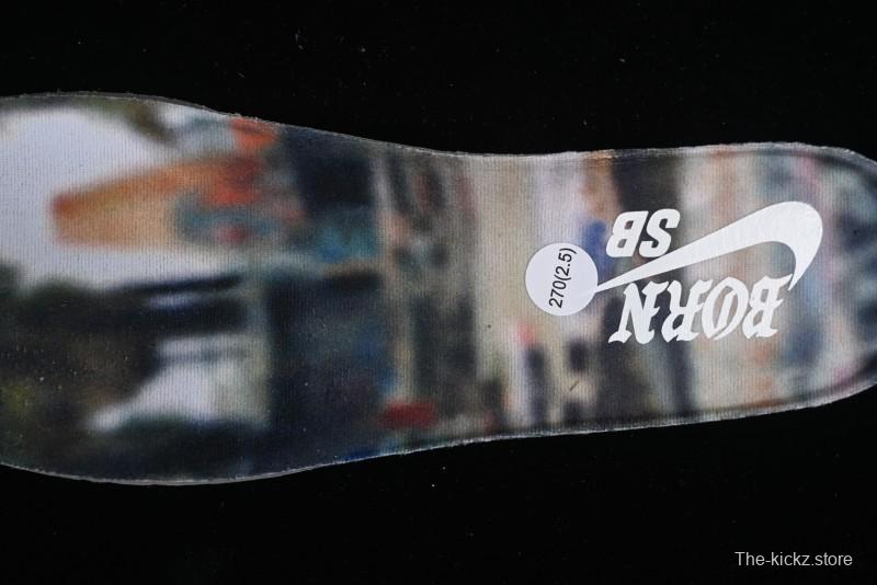 Nike Born x Raised x Nike SB Dunk Low Premium Skate Shoes with Special Foam Swoosh and Snowflake Perforations - FN7819-400