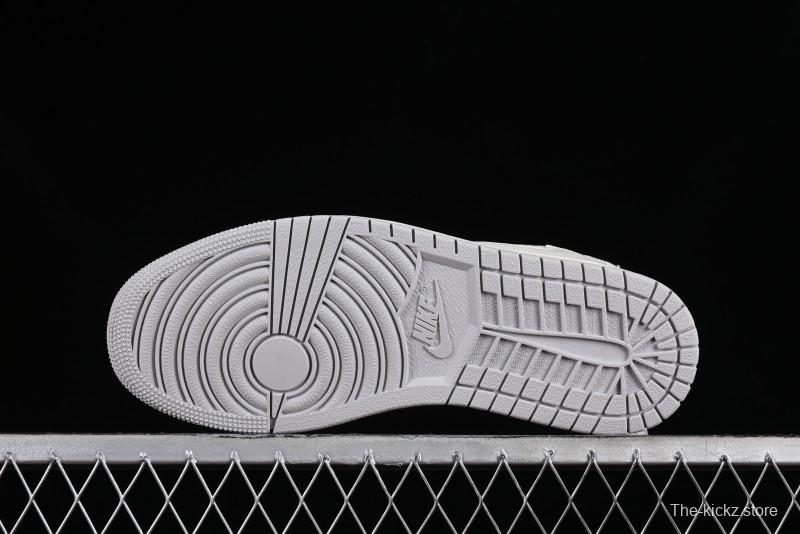 Nike Air Jordan 1 Low OG SP Travis Scott x Fragment Design LV Washed Blue Denim Casual Sneakers - SJ2068-007