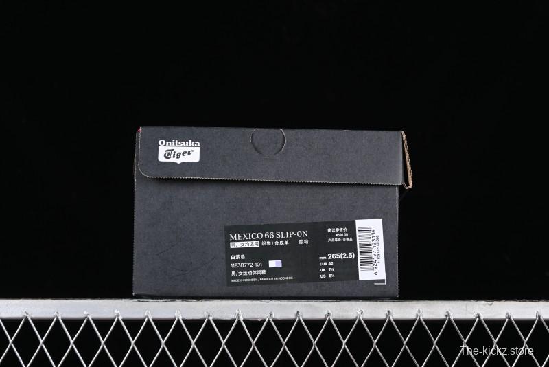 Onitsuka Tiger Mexico 66 Low-Top Canvas Casual Running Shoes - 1183B772-101