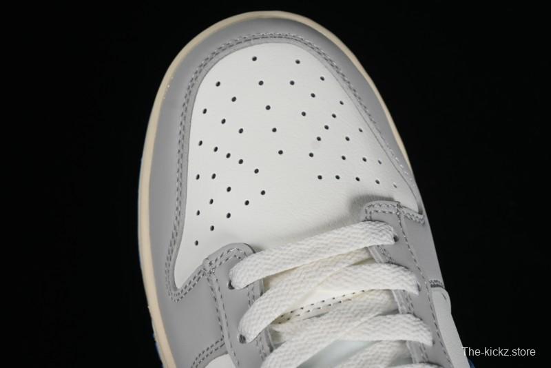 Nike Dunk Low SB "Athletic Department" Grey Blue Leather Skateboarding Shoes - FN7488-133