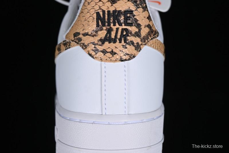 Nike Air Force 1 '07 Low Casual Sneakers with Full-Length Air Cushion - AO1635-100