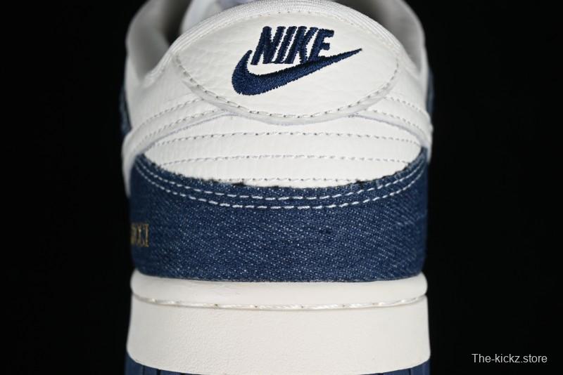 Nike SB Dunk Low Gucci Collaboration - Denim with Light Blue Swoosh Anniversary High-End Custom Low-Top Casual Sneakers - FC1688-141