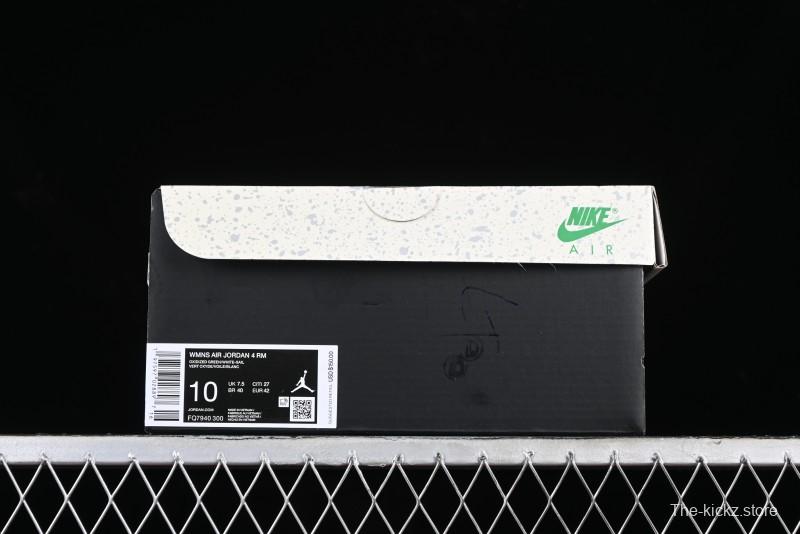 Nike Air Jordan 4 Remastered Military Green Retro Sneakers - FQ7940-300