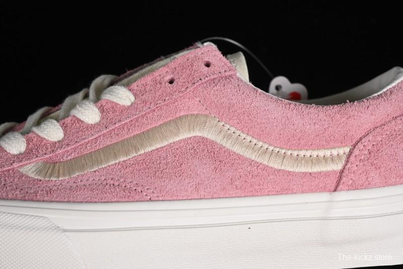 Vans Style 36 Low-Top Skate Shoes with Pink Embroidery - VN000CRPGRN