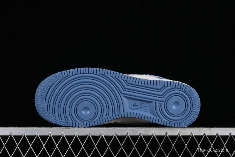 Nike Air Force 1 '07 Low LV Collaboration - Denim Double Swoosh Low-Top Casual Sneakers - HD1968-028