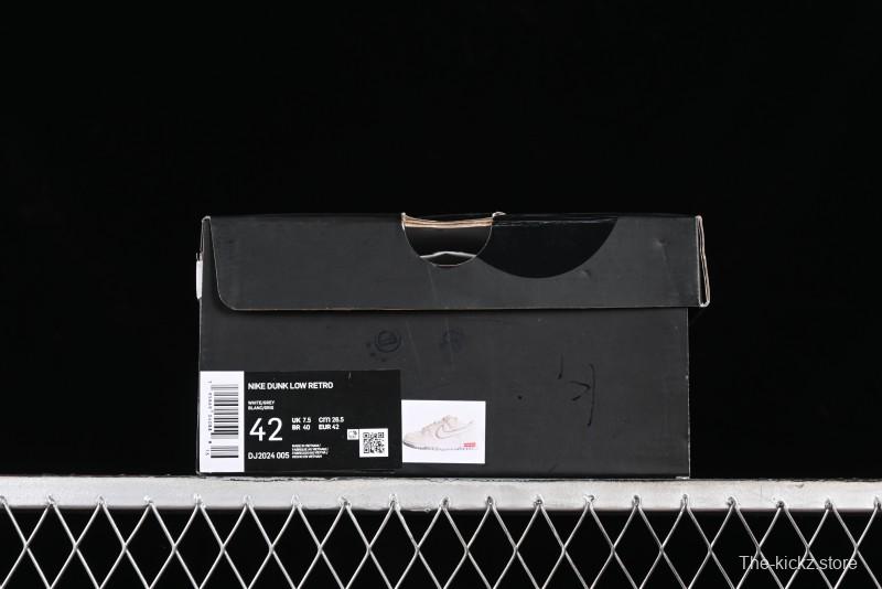 Nike SB Dunk Low Supreme Collaboration - Light Grey Anniversary Customized Low-Top Casual Skate Shoes - DJ2024-005