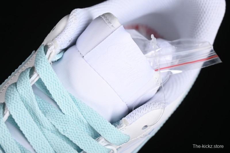 Nike Air Force 1 '07 Low Anime LOVE Series White Blue Spray Paint Casual Sneakers - CW2288-111