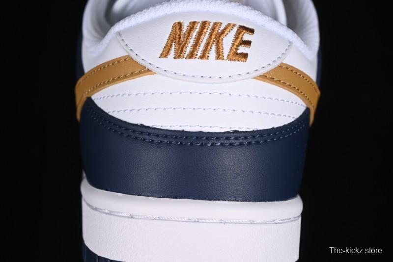 Nike Dunk Low SB Skateboarding Shoes in Black/White/Gold Colorway - FB9109-111