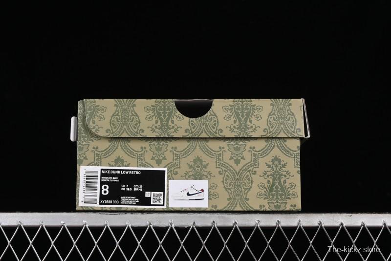 Nike SB Dunk Low Gucci Collaboration - Beige Blue Patchwork Anniversary High-End Custom Low-Top Casual Sneakers - XY1688-003