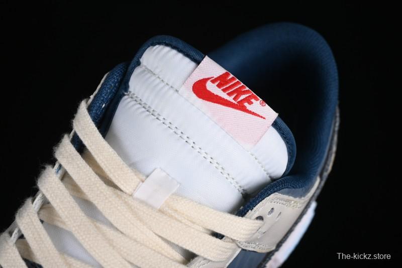 Nike Dunk Low Panda Prank Wave Fishing Blue Brown Low Top Casual Sneakers - DD1391-400