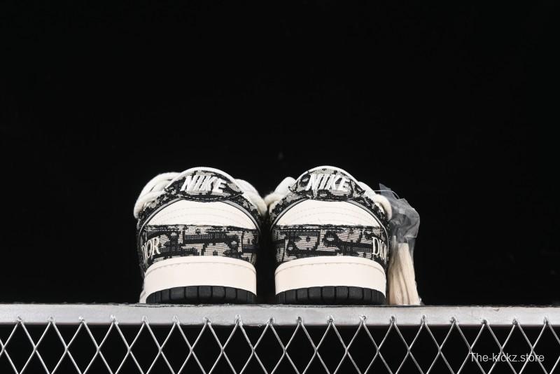Nike SB Dunk Low Dior Collaboration Anniversary High-End Custom Low-Top Casual Sneakers - SJ2068-286