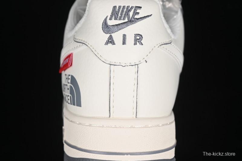 Nike Air Force 1 '07 Low Supreme The North Face Collaboration - Beige Grey Low-Top Casual Sneakers - XZ1996-710