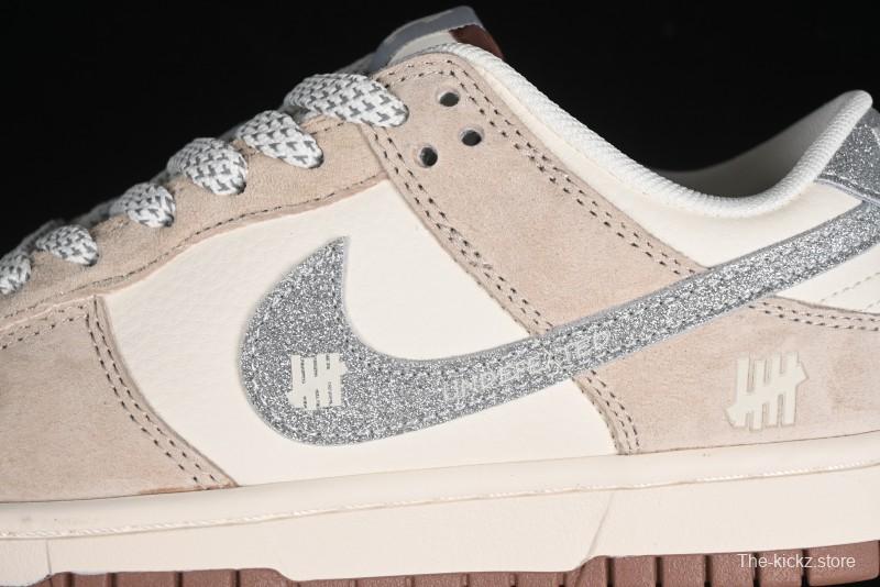 Nike SB Dunk Low UN Collaboration - Light Brown with Silver Swoosh Anniversary High-End Custom Low-Top Casual Sneakers - CF3688-013