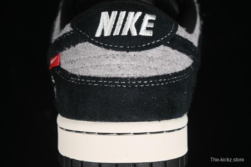 Nike SB Dunk Low Stussy Series - Grey Black with Black Swoosh Anniversary Custom Low-Top Casual Skate Shoes - MM1089-028