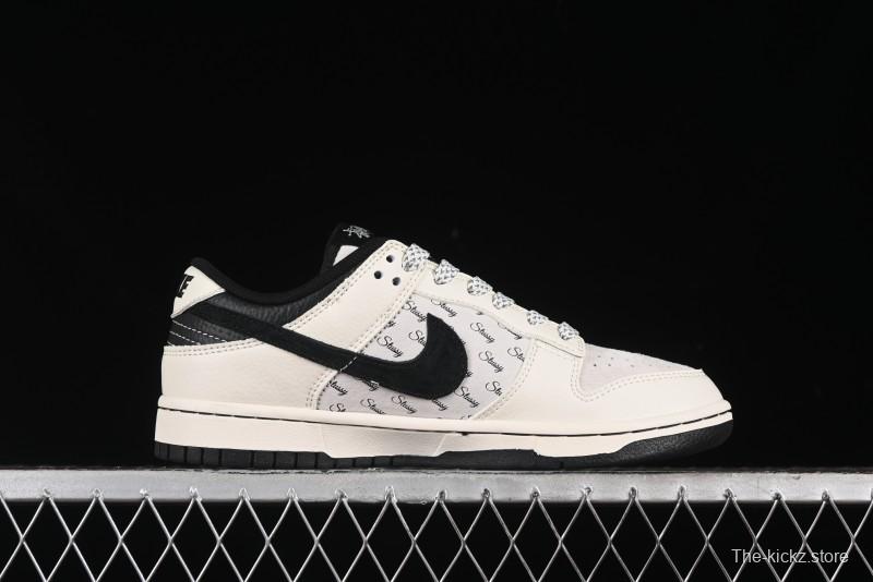 Nike SB Dunk Low Stussy Collaboration - Anniversary High-End Custom Low-Top Casual Sneakers - XY1688-016