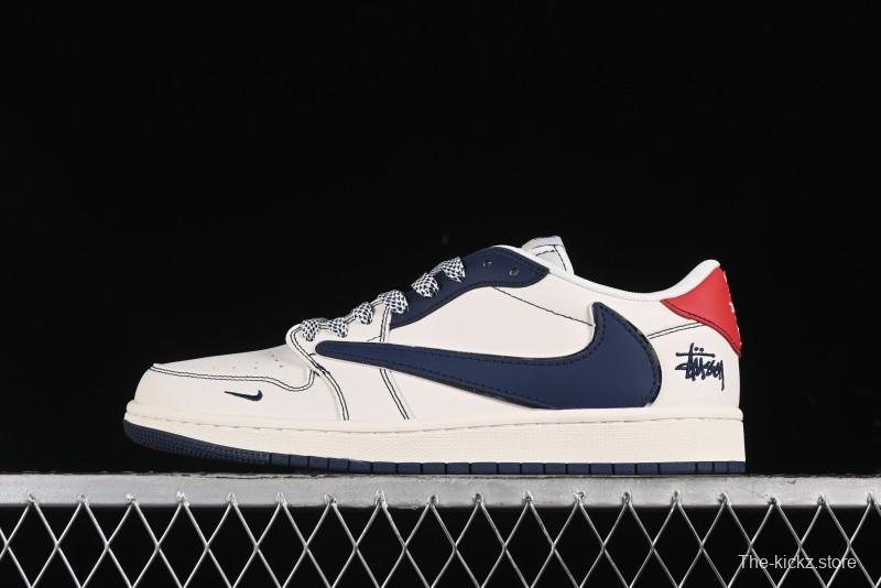 Nike Travis Scott x Fragment Design x Air Jordan 1 Low OG SP AJ1 Retro Sneakers - XZ3398-001