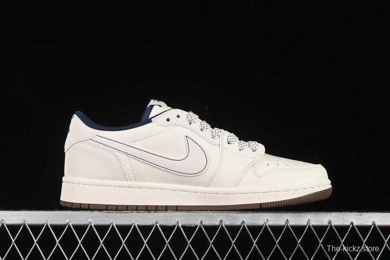 Nike Travis Scott x Fragment Design x Air Jordan 1 Low OG SP AJ1 Retro Sneakers - XY2688-121