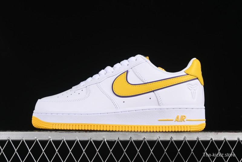 Nike Air Force 1 '07 Low Kobe Full-Grain Leather Casual Sneakers with Full-Length Air Cushion - FZ1151-100