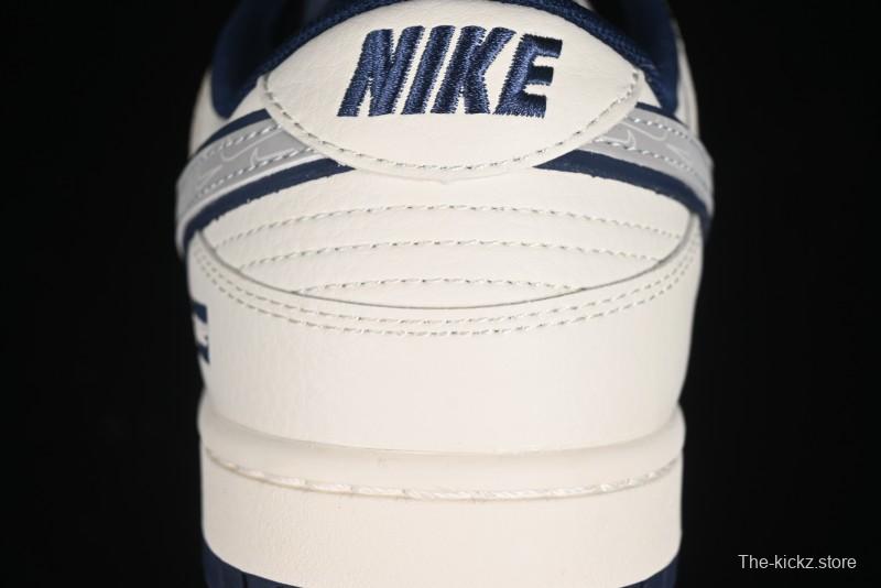 Nike SB Dunk Low Supreme Collaboration - Off-White Double Swoosh Anniversary Custom Low-Top Casual Sneakers - XX2025-288