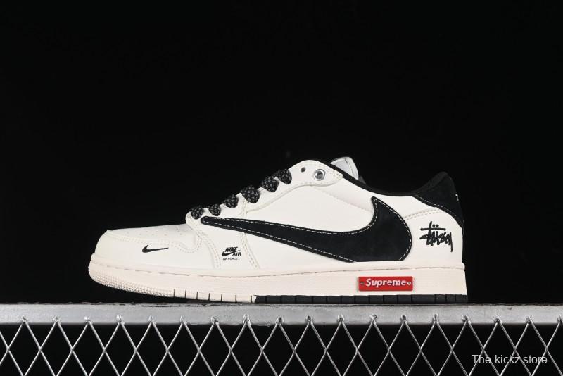 Nike Air Jordan 1 Low OG SP Travis Scott x Fragment Design Collaboration Sneakers - SJ2068-129