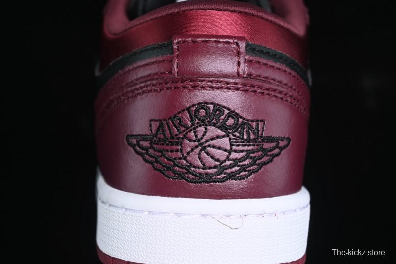 Nike Air Jordan 1 Low AJ1 Black Wine Red Metallic Wings DB6491-600