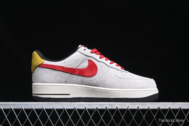 Nike Air Force 1 '07 Low Halloween Collaboration - Red Grey Pig Version Low Top Casual Sneakers - KK1988-020