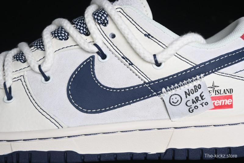 Nike SB Dunk Low Stone Island Anniversary Edition Customized Low-Top Casual Skate Shoes - YX5066-201