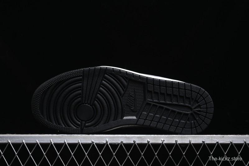 Nike Travis Scott x Fragment Design x Air Jordan 1 Low OG SP AJ1 OF Collaboration - Latte Grey Low Top Casual Sneakers - SJ2068-109