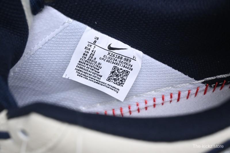 Nike Air Force 1 '07 Low Supreme Collaboration - Light Blue Shadow Swoosh Casual Sneakers - XZ6188-989