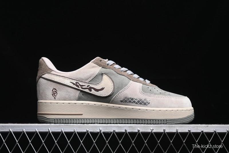 Nike Air Force 1 Low "Green Dragon Crescent Blade" Casual Sneakers - CD1212-555