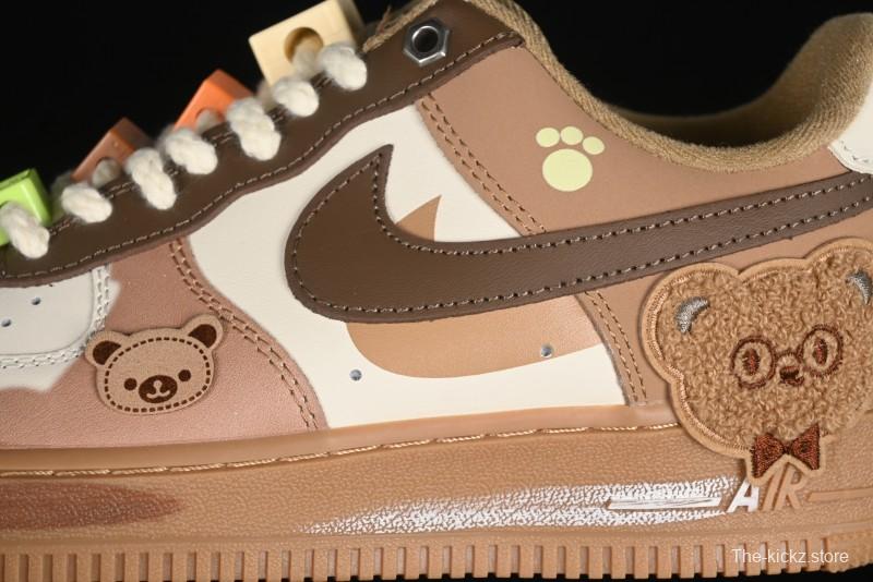 Nike Air Force 1 '07 Low Maillard Bear Casual Sneakers - CJ9297-999