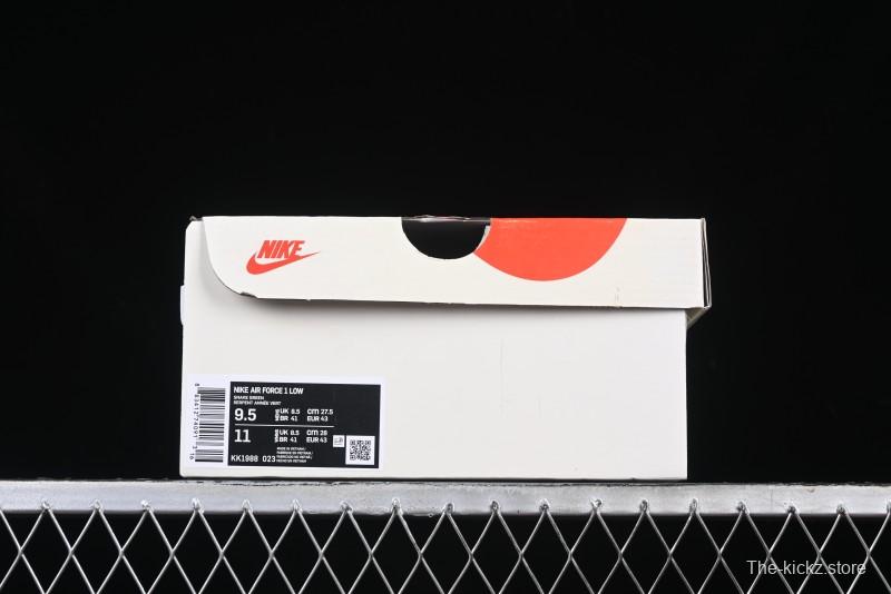 Nike Air Force 1 '07 Low Green Snake Lace-Up Casual Sneakers - KK1988-023