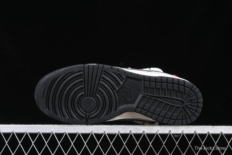 Nike SB Dunk Low The North Face x Supreme Collaboration Light Gray Hook Anniversary Custom Low-Top Casual Skate Shoes - YX5066-230