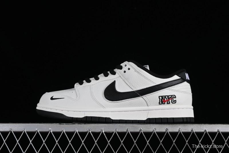 Nike SB Dunk Low NYC Collaboration Black Beige Low-Top Casual Skateboarding Shoes - NC2103-301