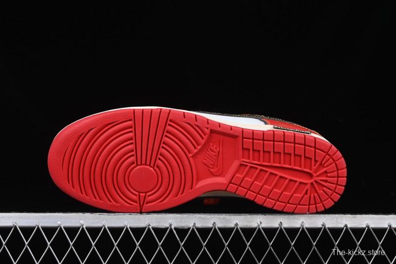 Nike SB Dunk Low Chinese New Year Celebration Red Anniversary High-End Custom Low-Top Casual Skate Shoes - RW1220-005