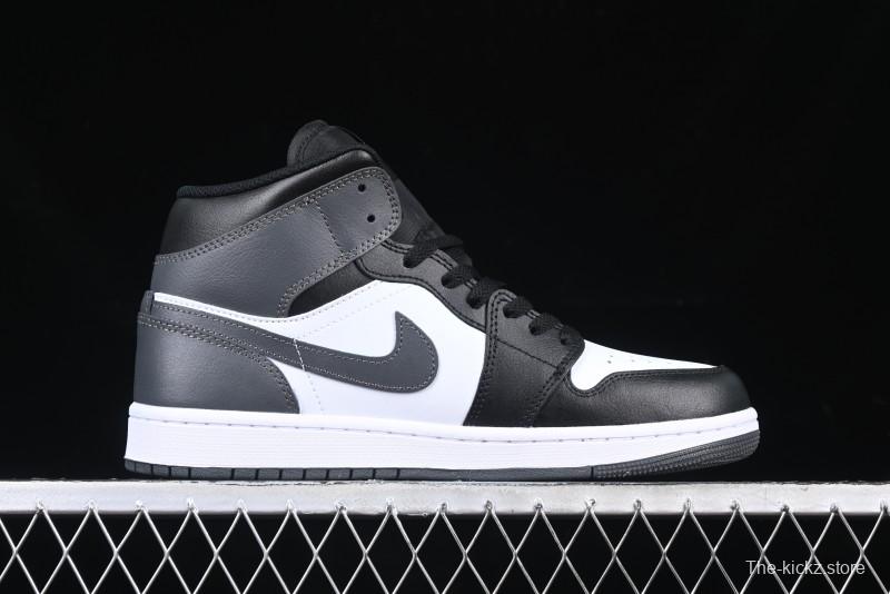 Nike Air Jordan 1 Mid AJ1 White Black Gray Culture Leisure Sneakers - DQ8426-001