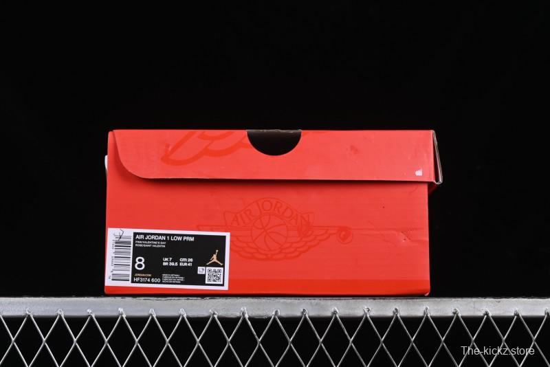 Nike Air Jordan 1 Low AJ1 Valentine's Day Jelly Pink Low-Top Lifestyle Basketball Shoes - HF3174-600