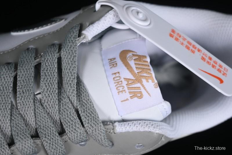 Nike Air Force 1'07 Low Grey Silver Splatter Casual Sneakers - MK5639-889