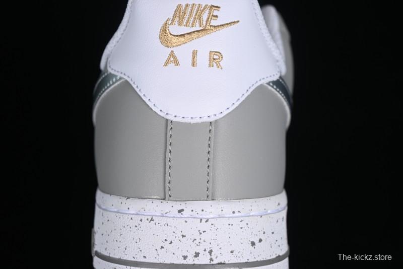 Nike Air Force 1'07 Low Grey Silver Splatter Casual Sneakers - MK5639-889