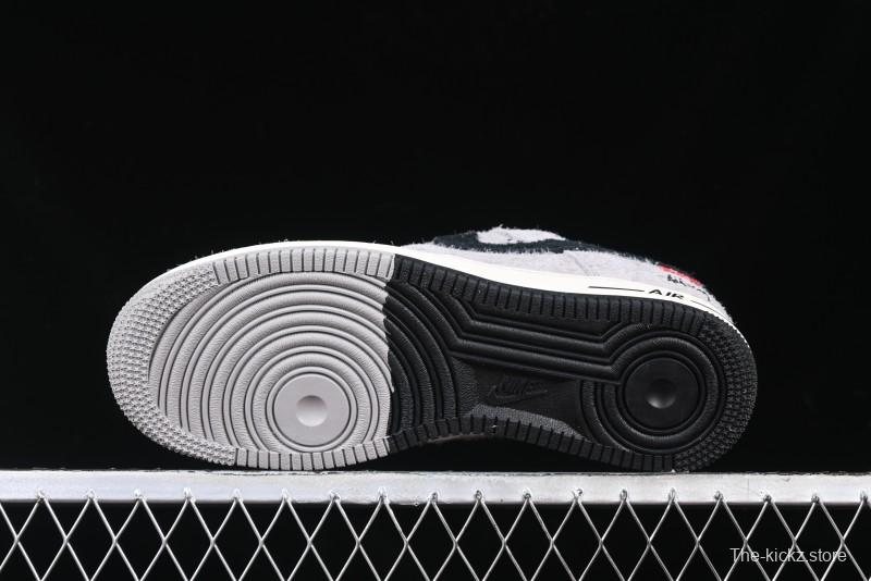 Nike Air Force 1 '07 Low Stussy Collaboration - Suede Grey Low-Top Casual Sneakers - SJ6698-018