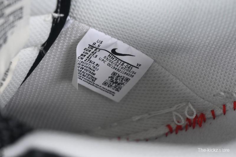 Nike Air Force 1 '07 Low Stussy Collaboration Black Leather Low-Top Casual Sneakers - HH7518-045