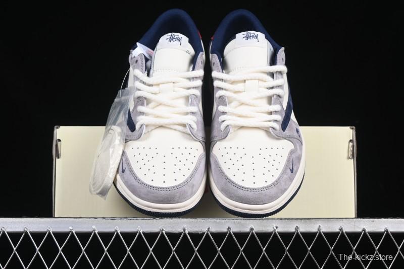 Nike Travis Scott x Fragment Design x Air Jordan 1 Low OG SP AJ1 Retro Sneakers - SJ2068-141