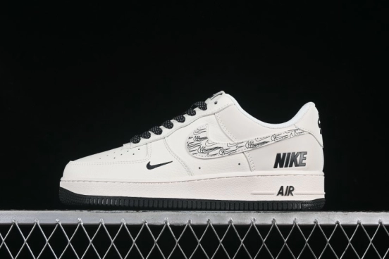 Nike Air Force 1 '07 Low Casual Sneakers with Multi-Swoosh Design - HH7518-046