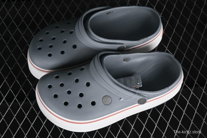 Crocs Crocband Platform Rainbow Comfortable Thick-Soled Clog Sandals - B.D4