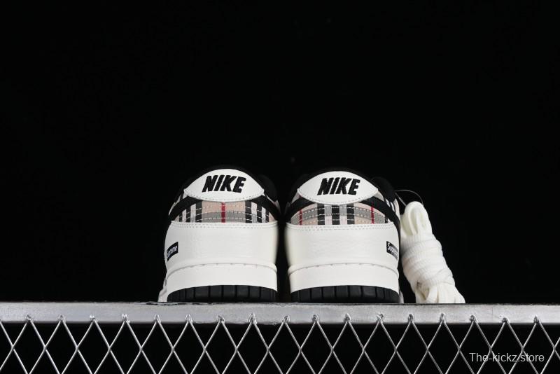 Nike Supreme SB Dunk Low Plaid Colorway Low-Top Casual Skateboarding Shoes - SP1098-051