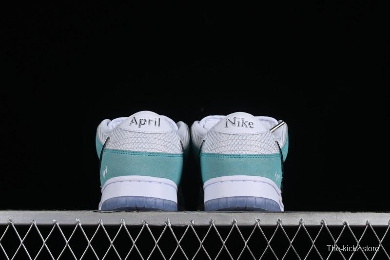 Nike April Skateboards SB Dunk Low Collaboration Frozen Rose SB Shattered Backboard Casual Skate Shoes - FD2562-400